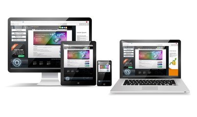 Web page design concept