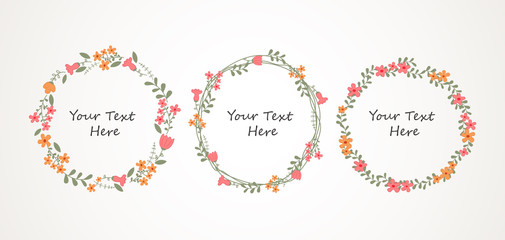 Autumn Floral Frame Collection