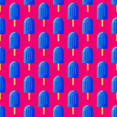 Ice cream seamless pattern. Vector illustration.