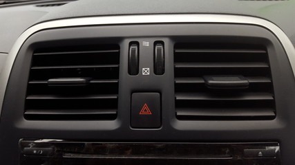 signal switch. Car interior detail.