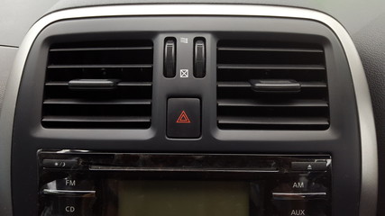signal switch. Car interior detail.
