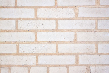 White grunge brick wall background