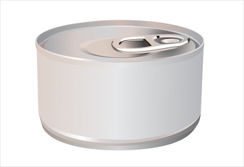 Tin with blank label