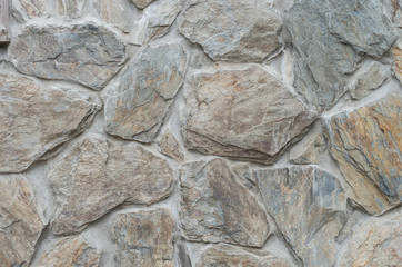 Wall made of irregular stones