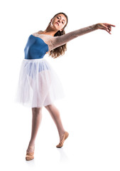 Naklejka premium Woman dancing ballet