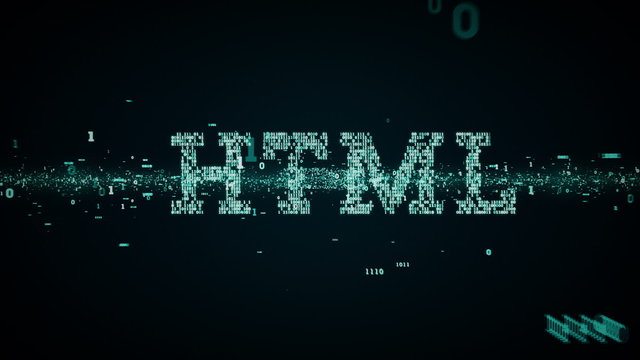 Binary ones and zeros form technology terms. This clip is available in multiple color options and loops seamlessly.