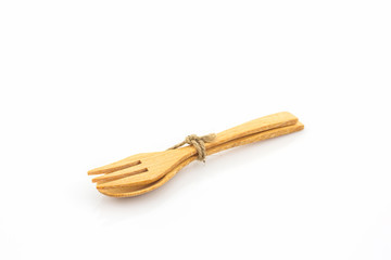 Wooden spoon and fork.