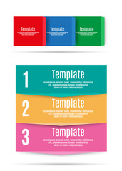 Step by step info graphics template