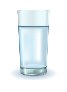 Glass of water. 