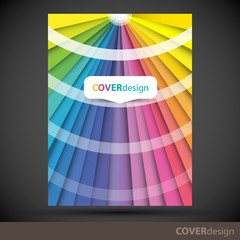 Vector brochure, flyer, cover design template. Can be used as concept for your graphic design. Proportionally for A4 size