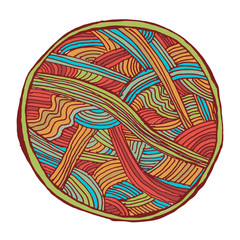 Waved vector abstract background