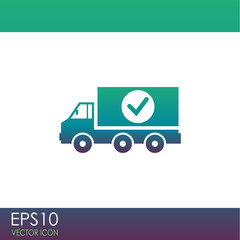Truck vector icon.