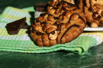 cookies with nuts and chocolate