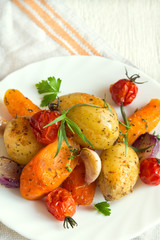 oven baked vegetables