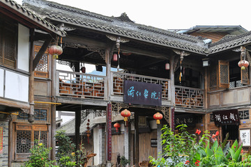 haiwozi ancient town in sichuan province,china