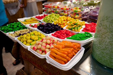 Deletable imitation fruits