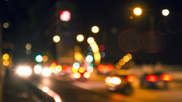 Traffic Night Bokeh in Paris 2