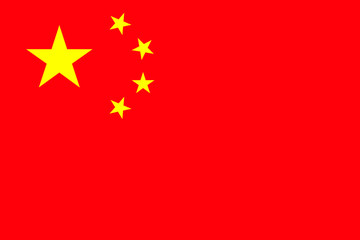 vector flag of China