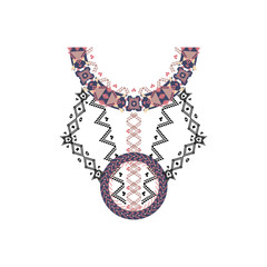 Neck design in ethnic style for fashion