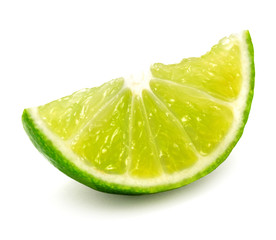 Slice of lime fruit