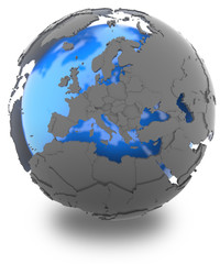 Naklejka premium Europe on Earth