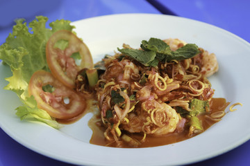 blend shrimp with spices