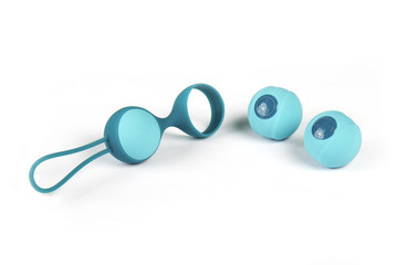 Blue vaginal balls sex toy
