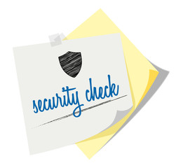 Post it | Notizzettel | security check