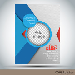 Vector brochure, flyer, cover design template. Can be used as concept for your graphic design. Proportionally for A4 size