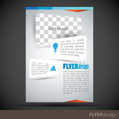 Vector brochure, flyer, cover design template. Can be used as concept for your graphic design. Proportionally for A4 size
