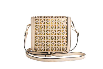 женская сумка на белом фоне