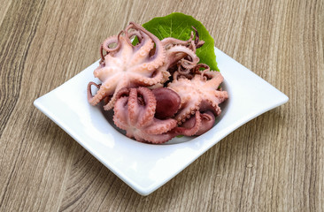 Marinated octopus