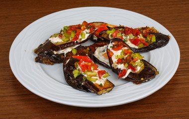 Grilled eggplant