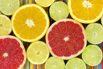 Fototapeta na wymiar Colorful citrus