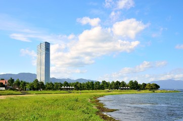 Obraz premium 大津湖岸なぎさ公園