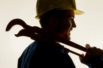 Handwerker mit Werkzeug