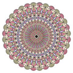 Round ethnic pattern