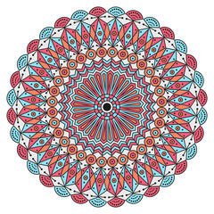 Round ethnic pattern