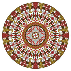 Round ethnic pattern