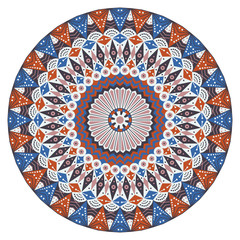 Round ethnic pattern
