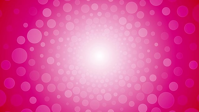 Rotating pink background with a circle of love infinite loop