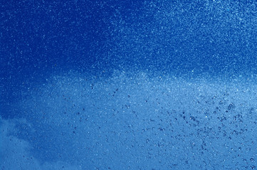 blue summer raindrops falling 