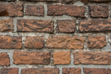 Red brick wall 