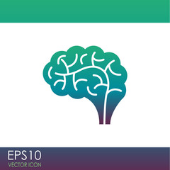 Brain vector icon.
