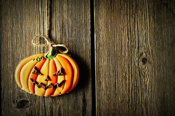 Halloween homemade gingerbread cookie