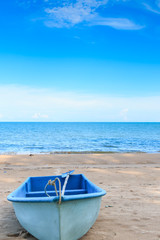 Blue sky on the peaceful beach