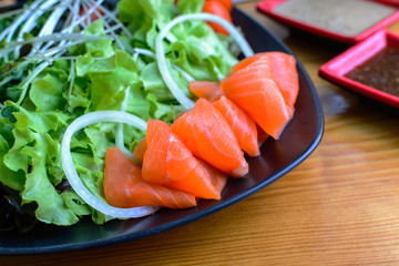 Salmon salad japanese style