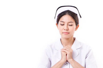 nurse praying
