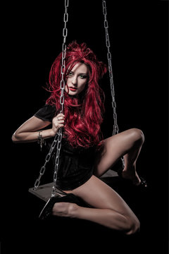 Evil red-haired witch