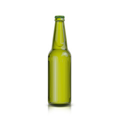 Bottle of beer  isolated on white background